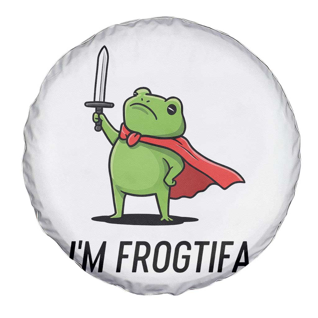 Funny Huzzah Frog Spare Tire Cover Im Frogtifa Knight Resist Protest - Wonder Print Shop