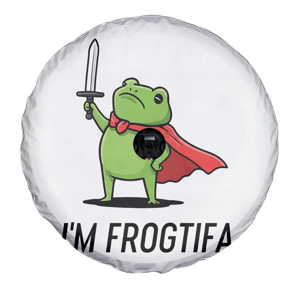 Funny Huzzah Frog Spare Tire Cover Im Frogtifa Knight Resist Protest - Wonder Print Shop