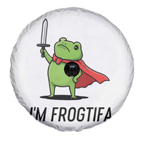 Funny Huzzah Frog Spare Tire Cover Im Frogtifa Knight Resist Protest - Wonder Print Shop