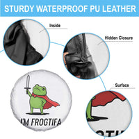 Funny Huzzah Frog Spare Tire Cover Im Frogtifa Knight Resist Protest - Wonder Print Shop