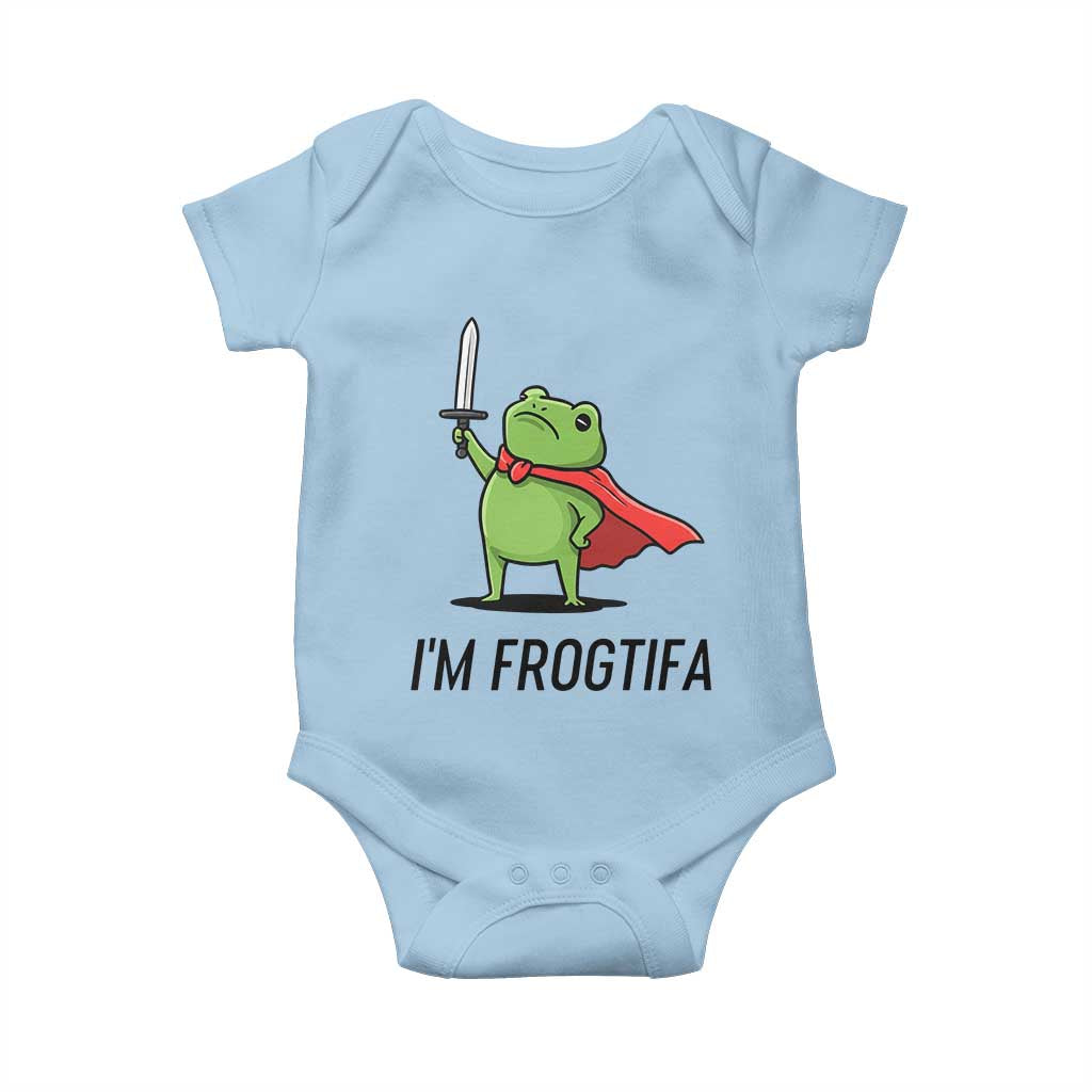 Funny Huzzah Frog Baby Onesie Im Frogtifa Knight Resist Protest - Wonder Print Shop