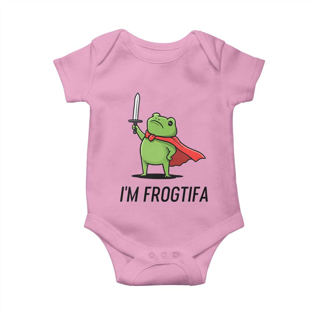 Funny Huzzah Frog Baby Onesie Im Frogtifa Knight Resist Protest - Wonder Print Shop