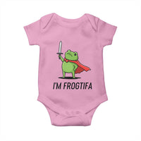 Funny Huzzah Frog Baby Onesie Im Frogtifa Knight Resist Protest - Wonder Print Shop