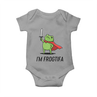 Funny Huzzah Frog Baby Onesie Im Frogtifa Knight Resist Protest - Wonder Print Shop