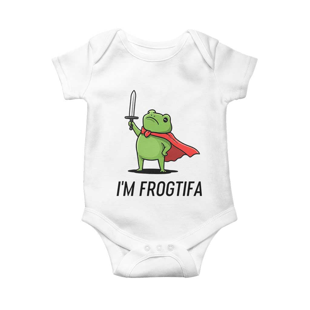Funny Huzzah Frog Baby Onesie Im Frogtifa Knight Resist Protest - Wonder Print Shop