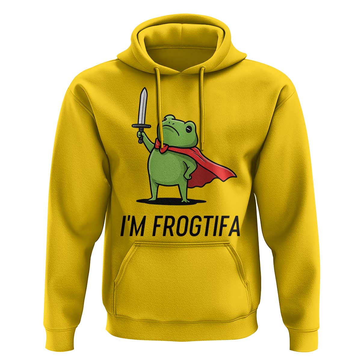 Funny Huzzah Frog Hoodie Im Frogtifa Knight Resist Protest - Wonder Print Shop
