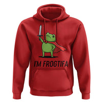 Funny Huzzah Frog Hoodie Im Frogtifa Knight Resist Protest - Wonder Print Shop