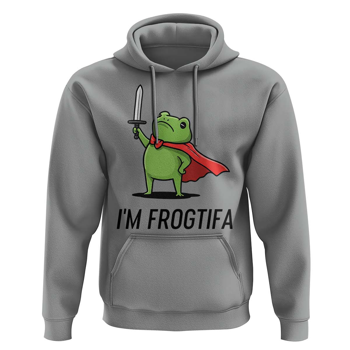 Funny Huzzah Frog Hoodie Im Frogtifa Knight Resist Protest - Wonder Print Shop