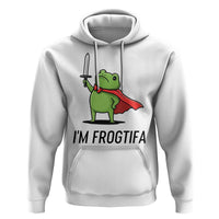 Funny Huzzah Frog Hoodie Im Frogtifa Knight Resist Protest - Wonder Print Shop
