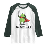 Funny Huzzah Frog Raglan Shirt Im Frogtifa Knight Resist Protest - Wonder Print Shop