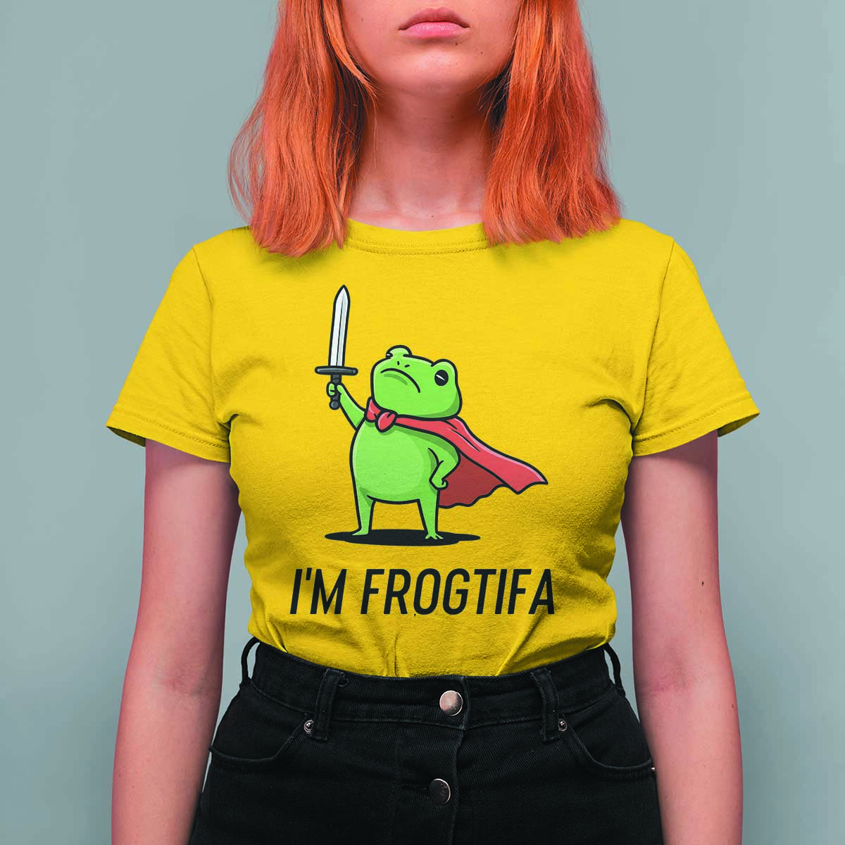 Funny Huzzah Frog T Shirt For Women Im Frogtifa Knight Resist Protest - Wonder Print Shop