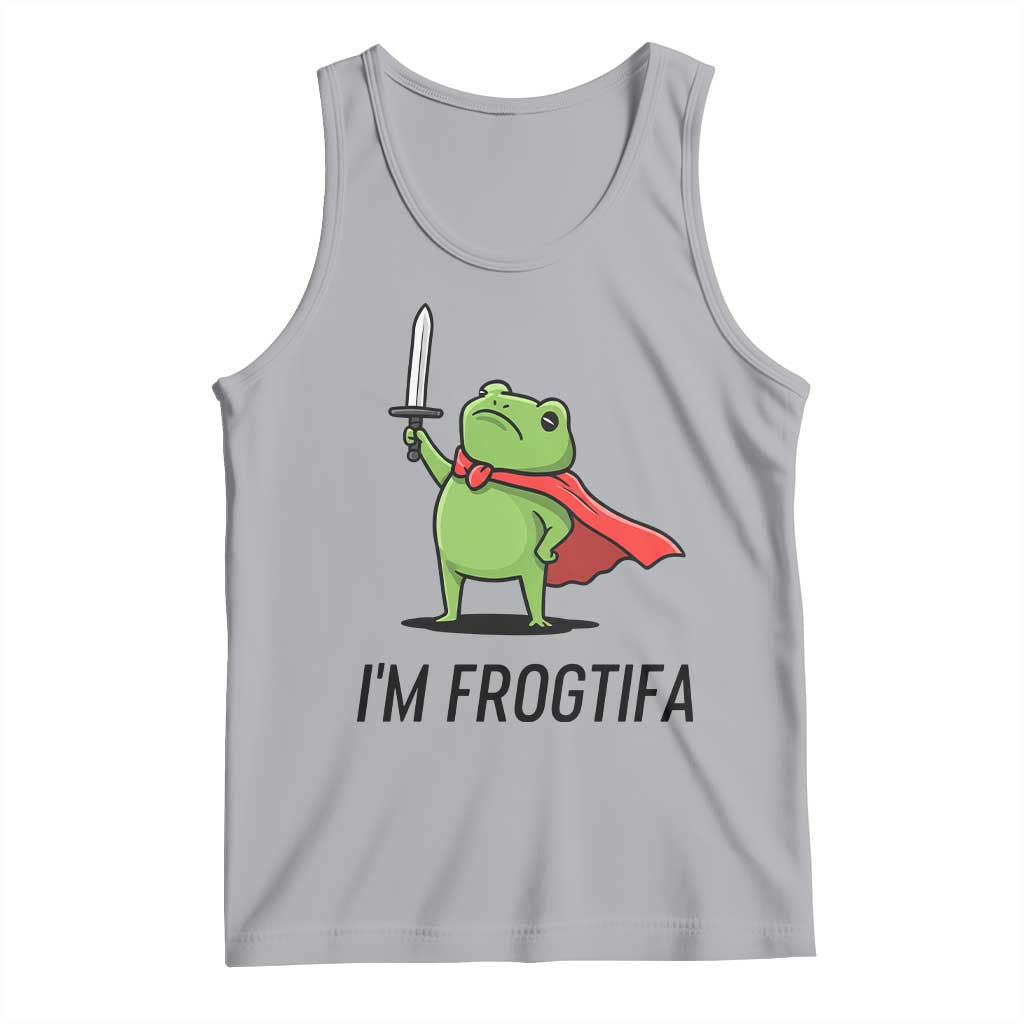 Funny Huzzah Frog Tank Top Im Frogtifa Knight Resist Protest - Wonder Print Shop