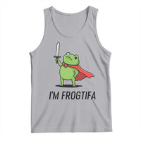 Funny Huzzah Frog Tank Top Im Frogtifa Knight Resist Protest - Wonder Print Shop