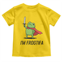Funny Huzzah Frog Toddler T Shirt Im Frogtifa Knight Resist Protest - Wonder Print Shop