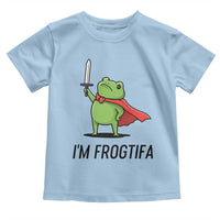 Funny Huzzah Frog Toddler T Shirt Im Frogtifa Knight Resist Protest - Wonder Print Shop