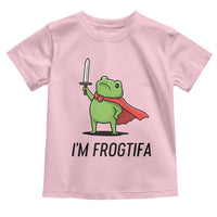 Funny Huzzah Frog Toddler T Shirt Im Frogtifa Knight Resist Protest - Wonder Print Shop