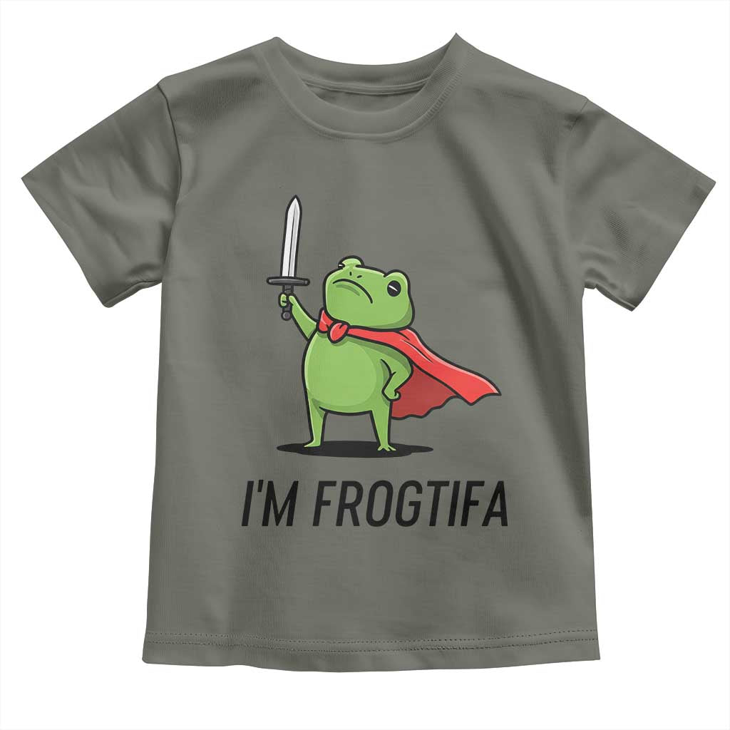 Funny Huzzah Frog Toddler T Shirt Im Frogtifa Knight Resist Protest - Wonder Print Shop