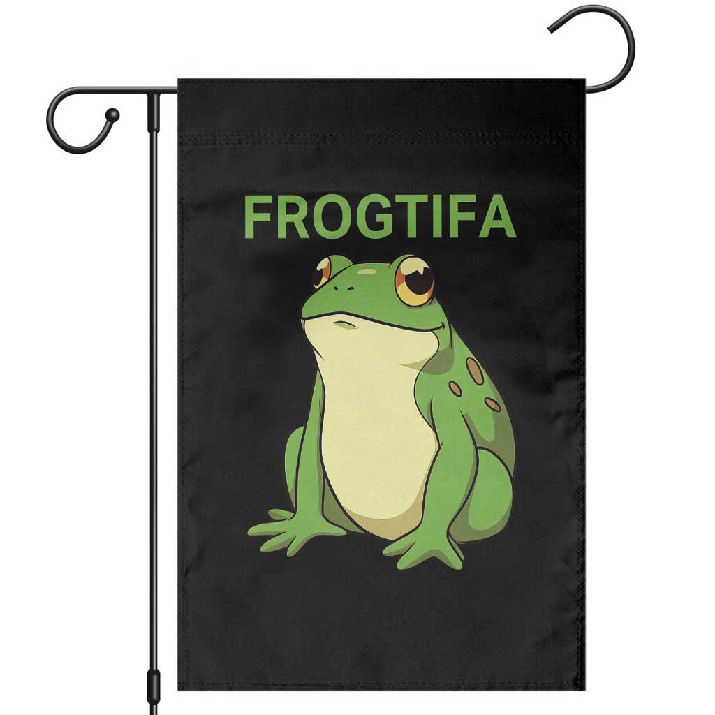 Funny Frogtifa Garden Flag Resist Frog Protest Against Fascism - Wonder Print Shop