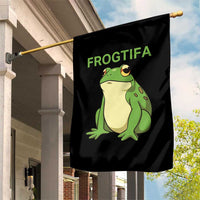 Funny Frogtifa Garden Flag Resist Frog Protest Against Fascism - Wonder Print Shop