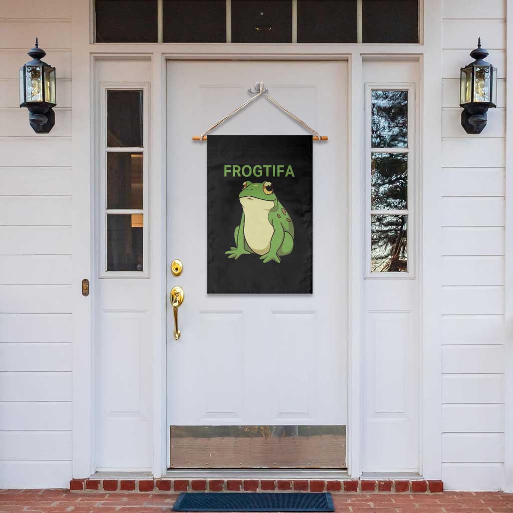 Funny Frogtifa Garden Flag Resist Frog Protest Against Fascism - Wonder Print Shop