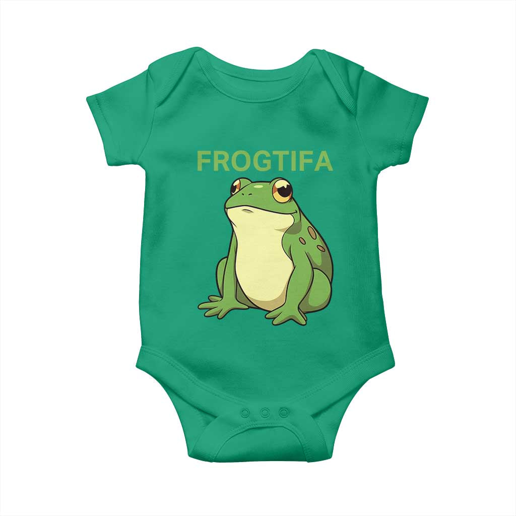 Funny Frogtifa Baby Onesie Resist Frog Protest Against Fascism - Wonder Print Shop