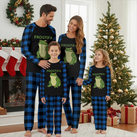 Funny Frogtifa Plaid Pajama Set Resist Frog Protest Against Fascism - Wonder Print Shop
