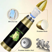 Funny Frogtifa Bullet Tumbler Resist Frog Protest Against Fascism - Wonder Print Shop