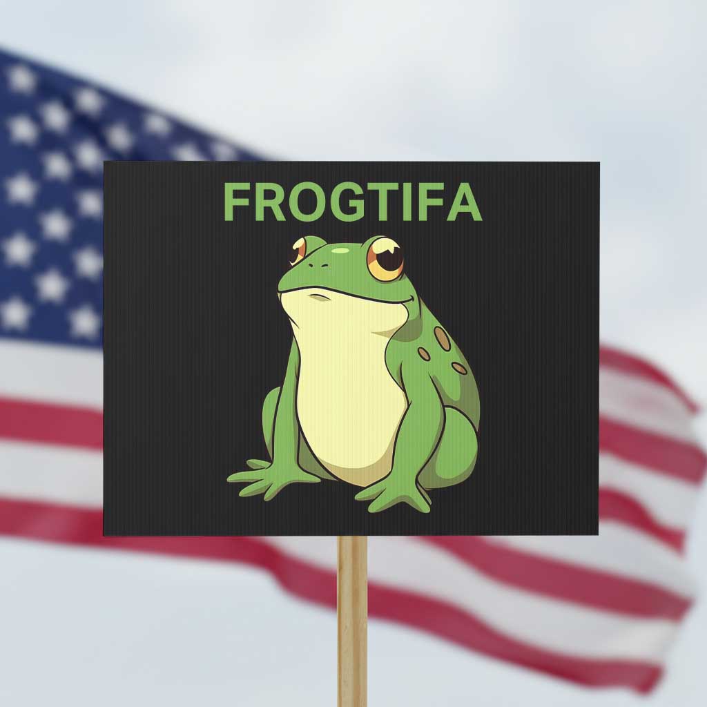 Funny Frogtifa Protest Sign Resist Frog Protest Against Fascism - Wonder Print Shop