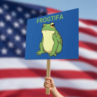 Funny Frogtifa Protest Sign Resist Frog Protest Against Fascism - Wonder Print Shop