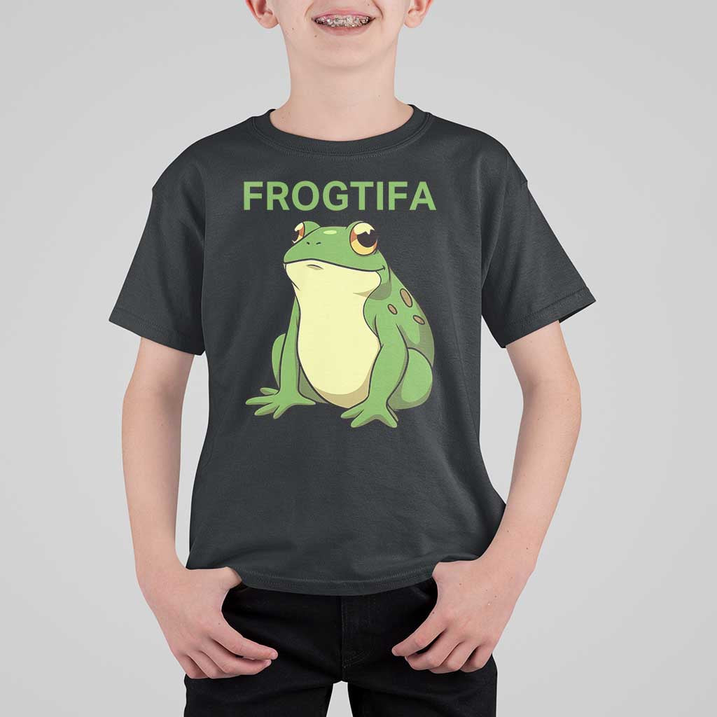 Funny Frogtifa T Shirt For Kid Resist Frog Protest Against Fascism - Wonder Print Shop