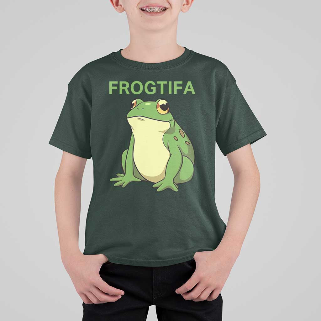 Funny Frogtifa T Shirt For Kid Resist Frog Protest Against Fascism - Wonder Print Shop