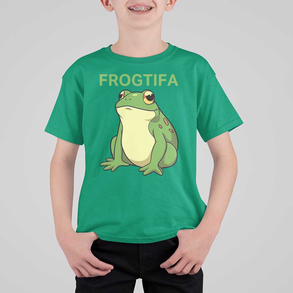 Funny Frogtifa T Shirt For Kid Resist Frog Protest Against Fascism - Wonder Print Shop
