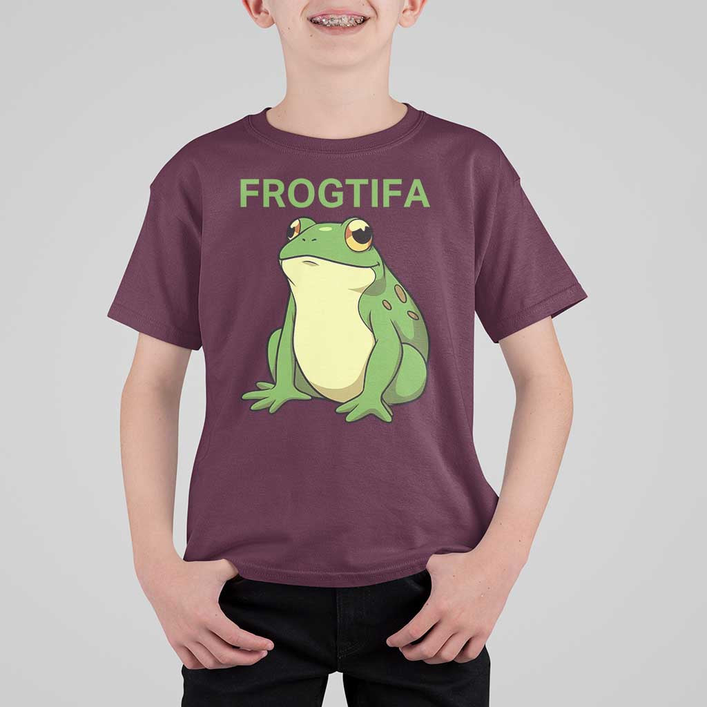 Funny Frogtifa T Shirt For Kid Resist Frog Protest Against Fascism - Wonder Print Shop