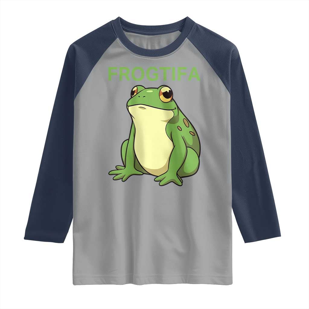 Funny Frogtifa Raglan Shirt Resist Frog Protest Against Fascism - Wonder Print Shop