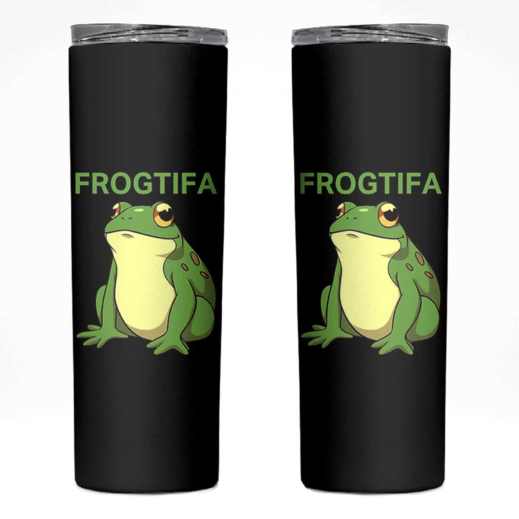 Funny Frogtifa Skinny Tumbler Resist Frog Protest Against Fascism - Wonder Print Shop