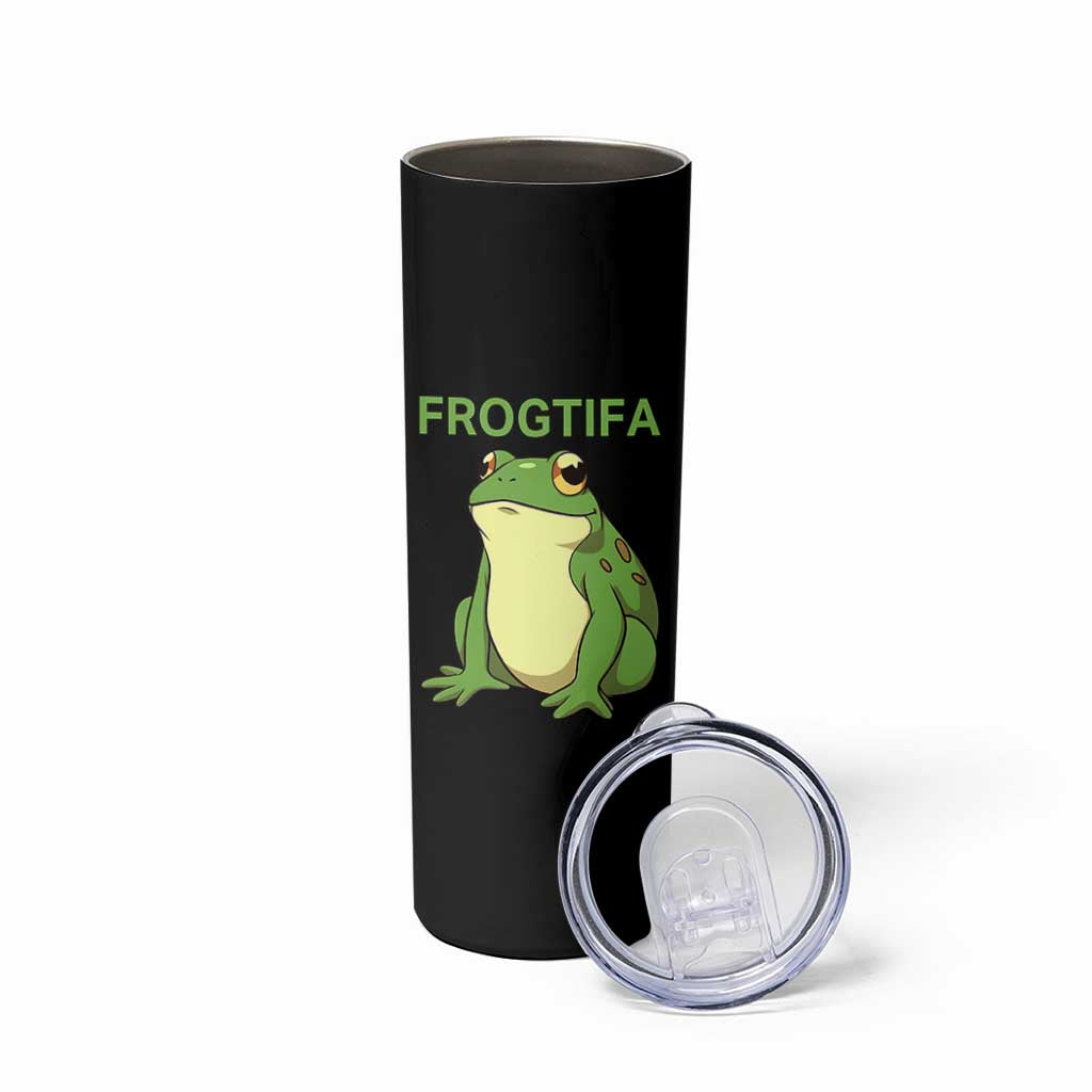 Funny Frogtifa Skinny Tumbler Resist Frog Protest Against Fascism - Wonder Print Shop