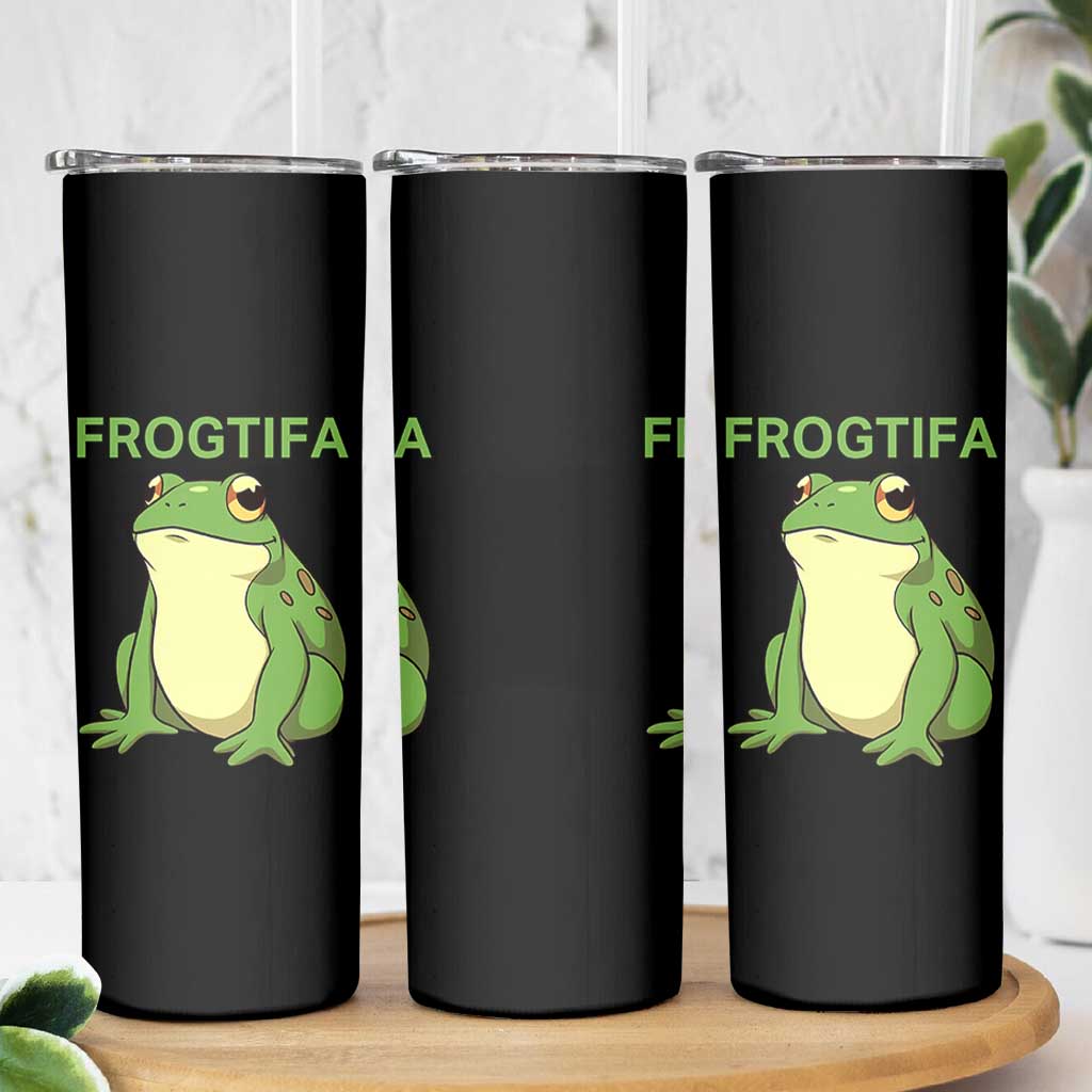 Funny Frogtifa Skinny Tumbler Resist Frog Protest Against Fascism - Wonder Print Shop