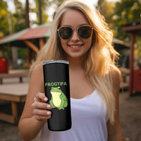 Funny Frogtifa Skinny Tumbler Resist Frog Protest Against Fascism - Wonder Print Shop