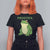 Funny Frogtifa T Shirt For Women Resist Frog Protest Against Fascism - Wonder Print Shop