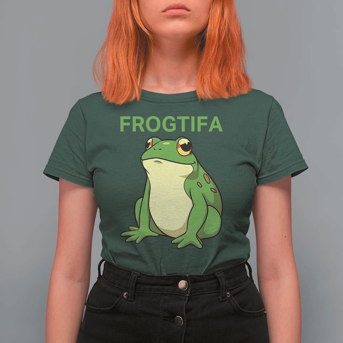 Funny Frogtifa T Shirt For Women Resist Frog Protest Against Fascism - Wonder Print Shop
