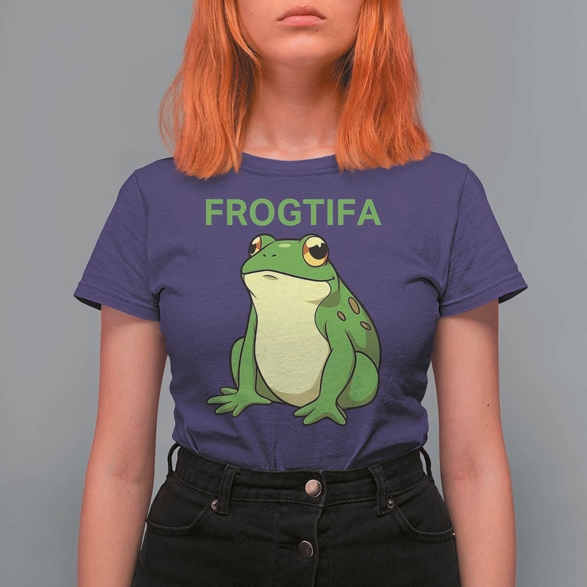 Funny Frogtifa T Shirt For Women Resist Frog Protest Against Fascism - Wonder Print Shop