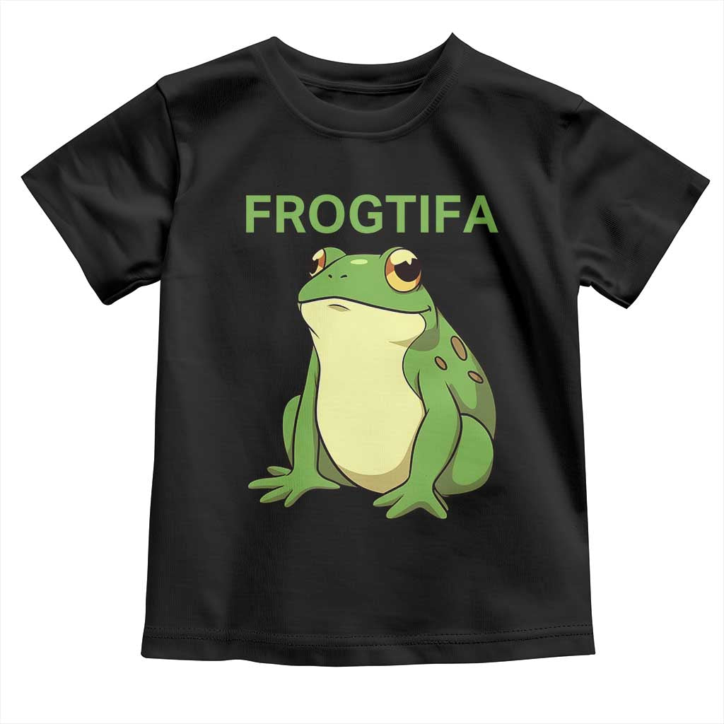 Funny Frogtifa Toddler T Shirt Resist Frog Protest Against Fascism - Wonder Print Shop