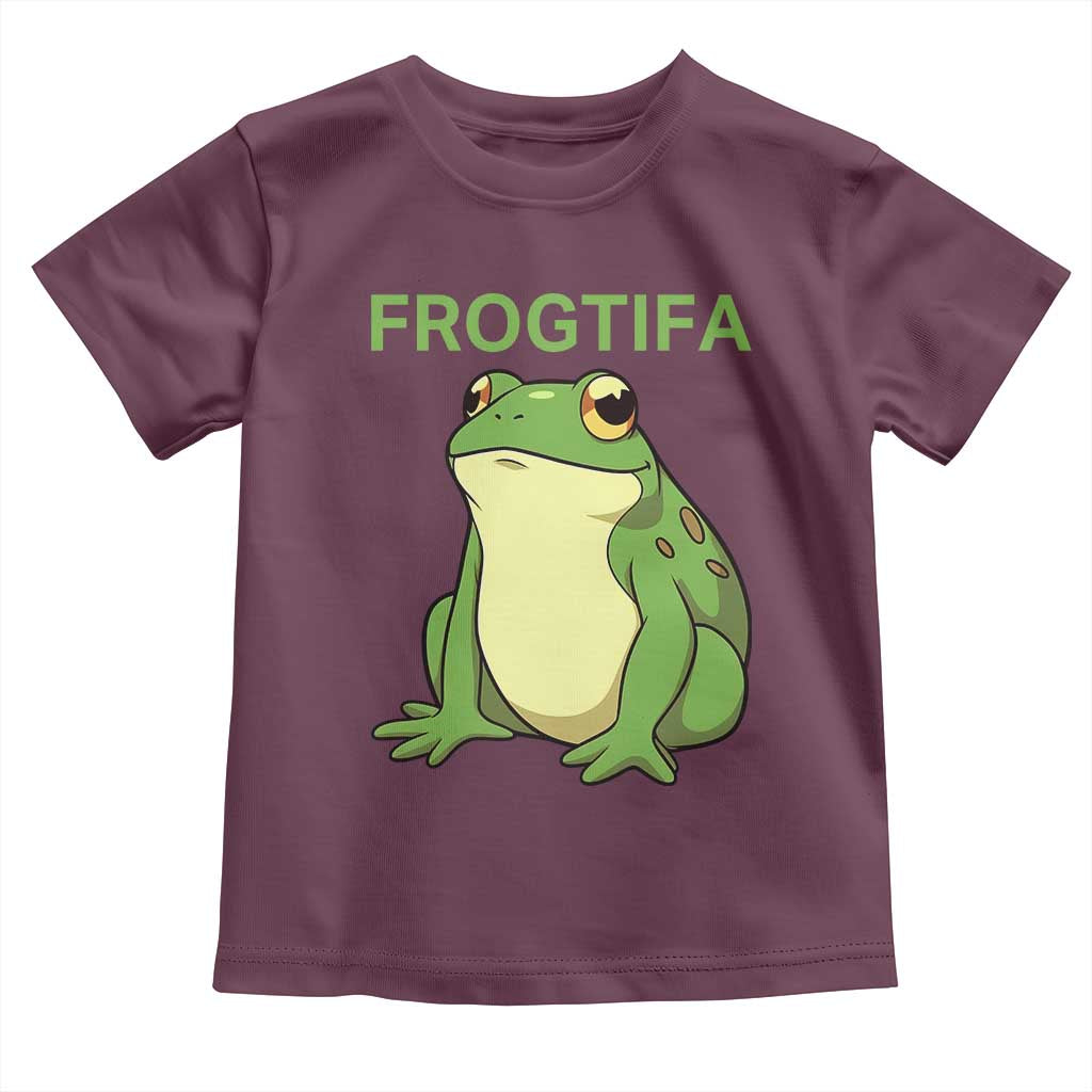 Funny Frogtifa Toddler T Shirt Resist Frog Protest Against Fascism - Wonder Print Shop