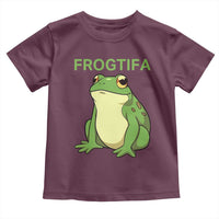 Funny Frogtifa Toddler T Shirt Resist Frog Protest Against Fascism - Wonder Print Shop