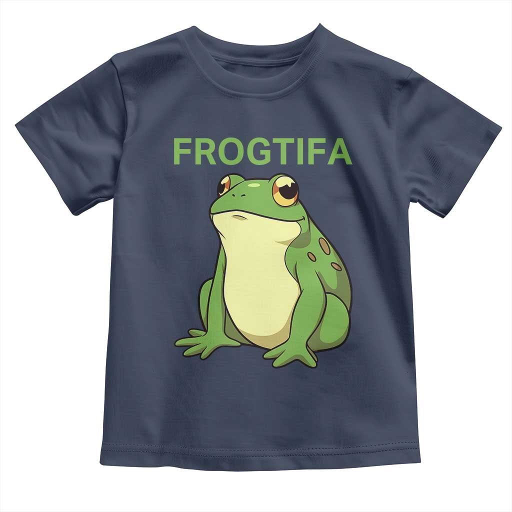 Funny Frogtifa Toddler T Shirt Resist Frog Protest Against Fascism - Wonder Print Shop