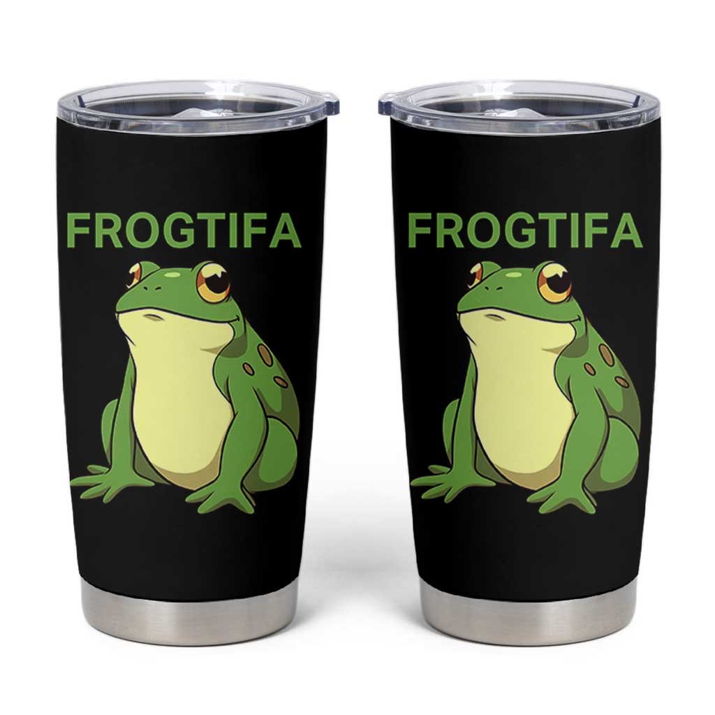 Funny Frogtifa Tumbler Cup Resist Frog Protest Against Fascism - Wonder Print Shop