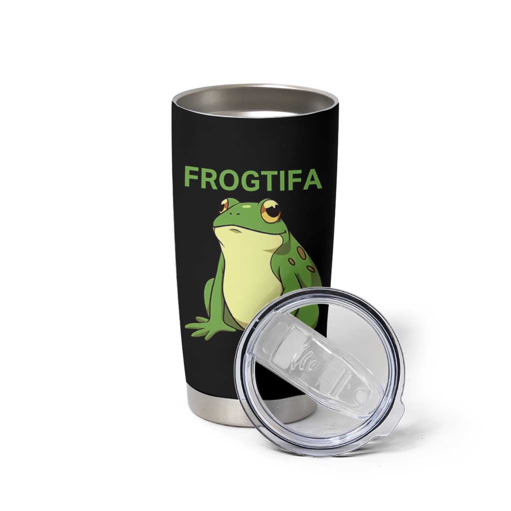 Funny Frogtifa Tumbler Cup Resist Frog Protest Against Fascism - Wonder Print Shop