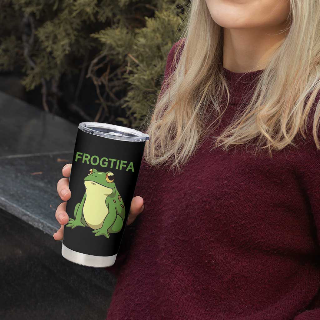 Funny Frogtifa Tumbler Cup Resist Frog Protest Against Fascism - Wonder Print Shop