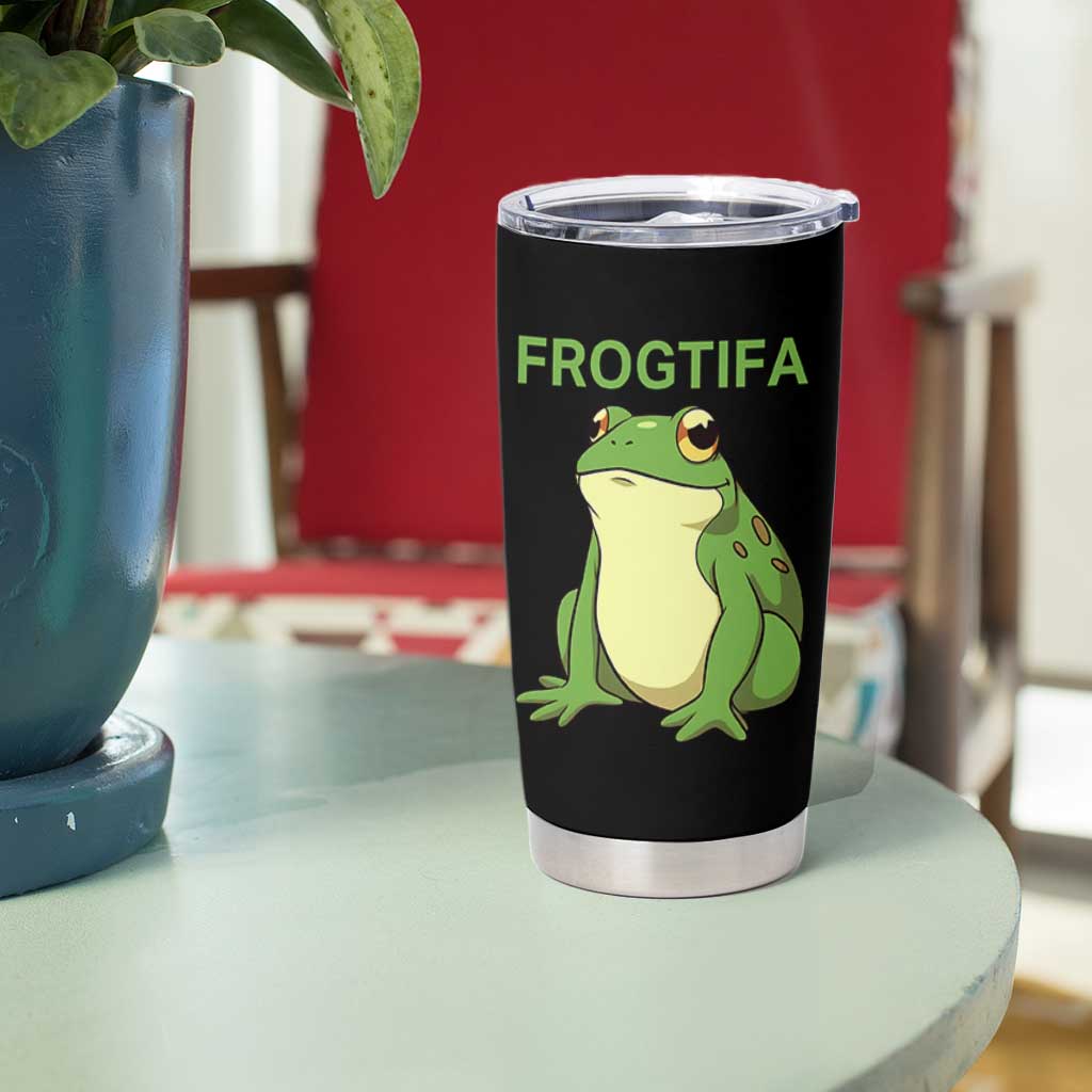 Funny Frogtifa Tumbler Cup Resist Frog Protest Against Fascism - Wonder Print Shop