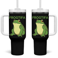 Funny Frogtifa Tumbler With Handle Resist Frog Protest Against Fascism - Wonder Print Shop